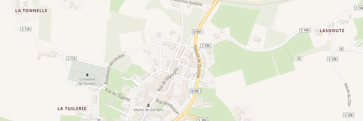 Plan du 29 Rue de Gigougny à Gondrin