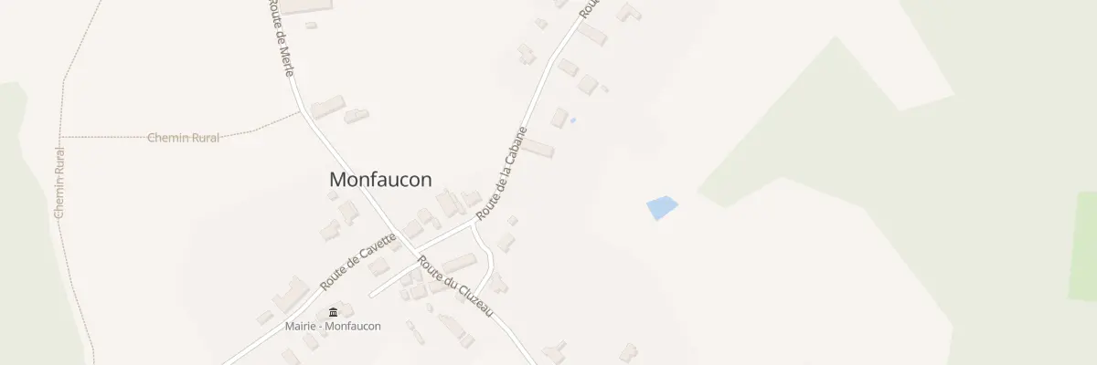 Plan du 136 Rte de la Cabane à Monfaucon