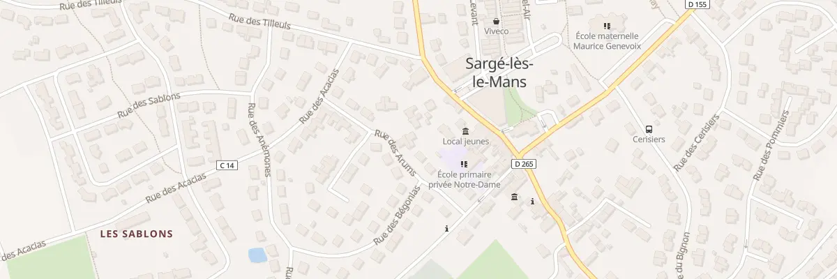Plan du 11 Rue des Arums à Sargé-lès-le-Mans