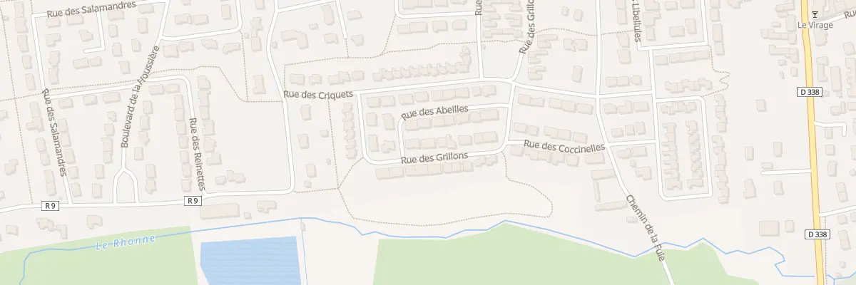 Plan du 11 Rue des Grillons à Mulsanne