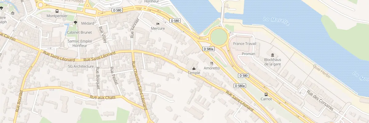 Plan du 83 Rue Saint-Léonard à Honfleur