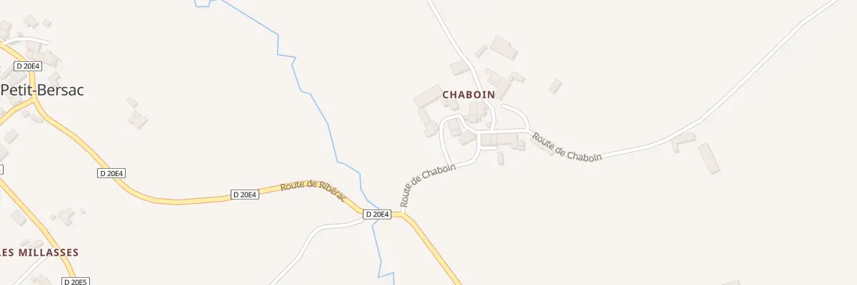 Plan du 135 Chaboin à Petit-Bersac