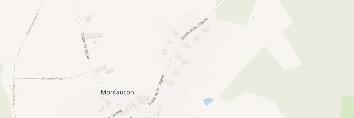 Plan du 244 Rte de la Cabane à Monfaucon