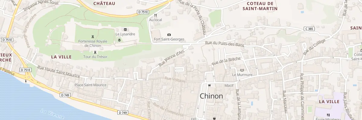 Plan du 8 Imp du Docteur Gendron à Chinon