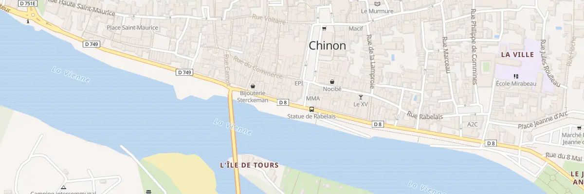 Plan du 38 Quai Jeanne d’Arc à Chinon