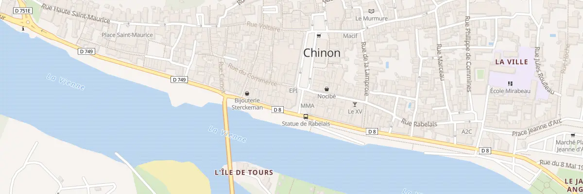 Plan du 2 Rue Neuve de l’Hotel de Ville à Chinon