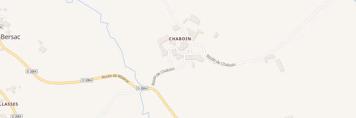 Plan du 134 Chaboin à Petit-Bersac
