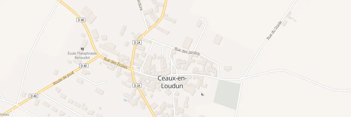 Plan du 5 Rue du Stade à Ceaux-en-Loudun