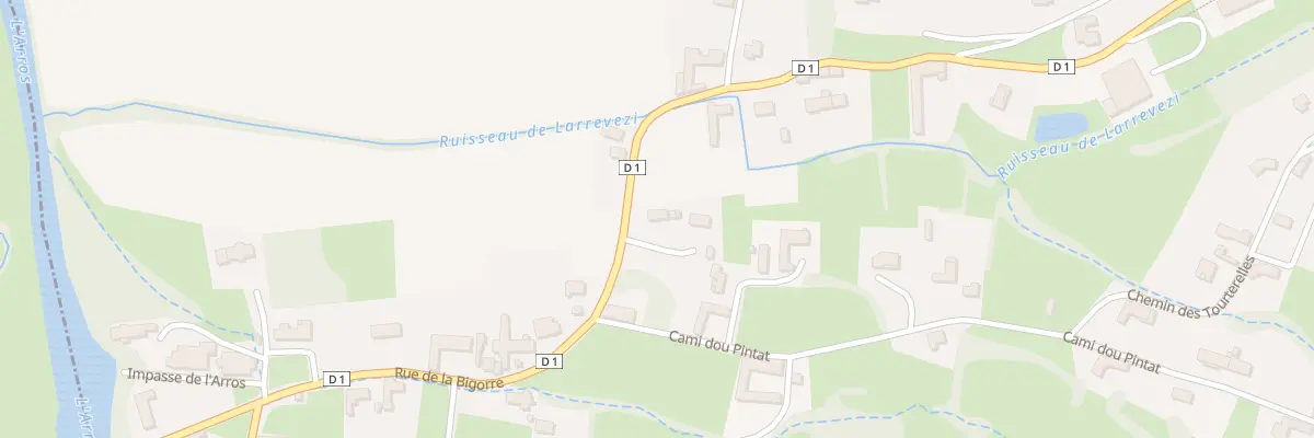 Plan du 22 Rue de la Bigorre à Aubarède