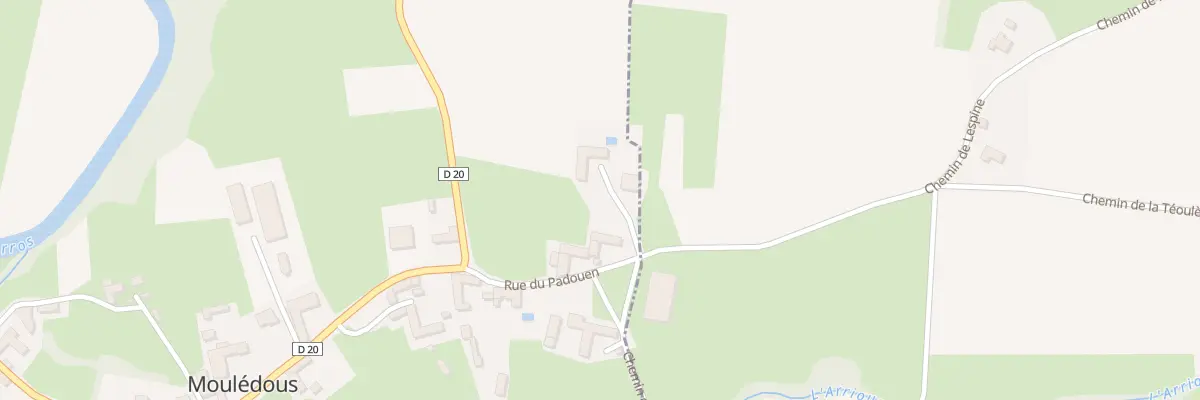 Plan du 21 Rue du Padouen à Moulédous