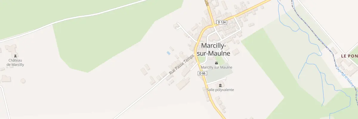 Plan du 3 Rue Passe-temps à Marcilly-sur-Maulne