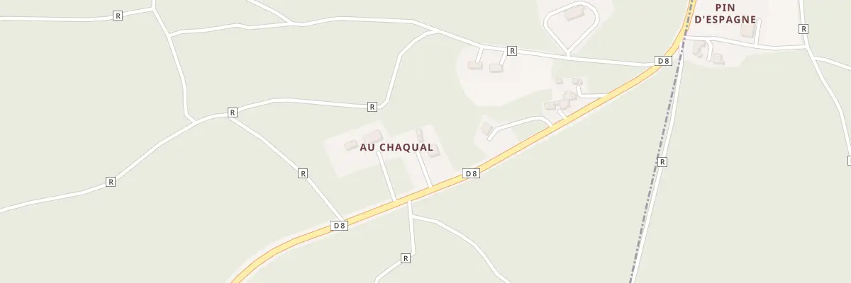 Plan du 38A Au Chaqual à Caubeyres