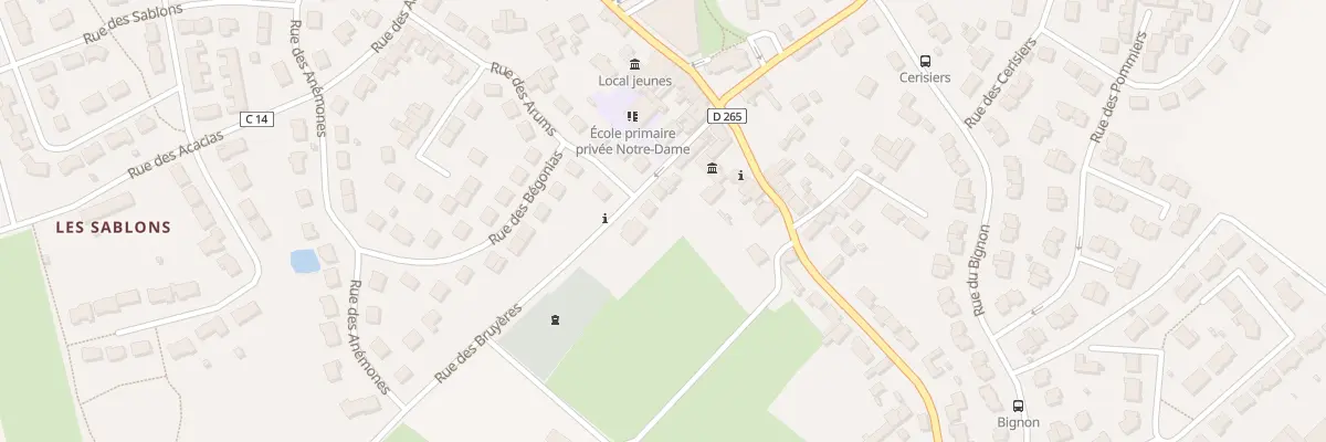 Plan du 10 Rue des Bruyères à Sargé-lès-le-Mans