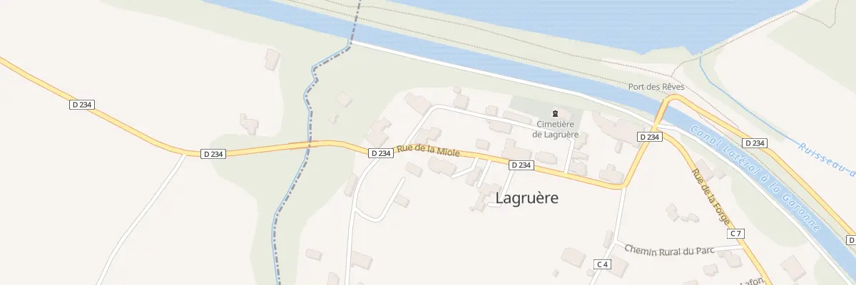 Plan du 45 Au Bourg à Lagruère