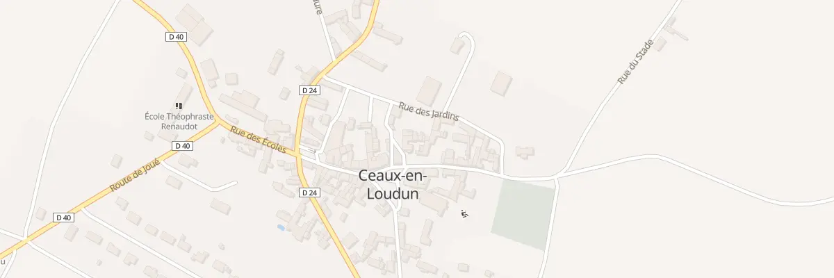 Plan du 5027 Rue des Jardins à Ceaux-en-Loudun