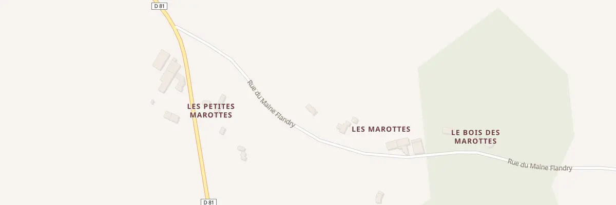 Plan du 5201 Les Marottes à Magnac-lès-Gardes