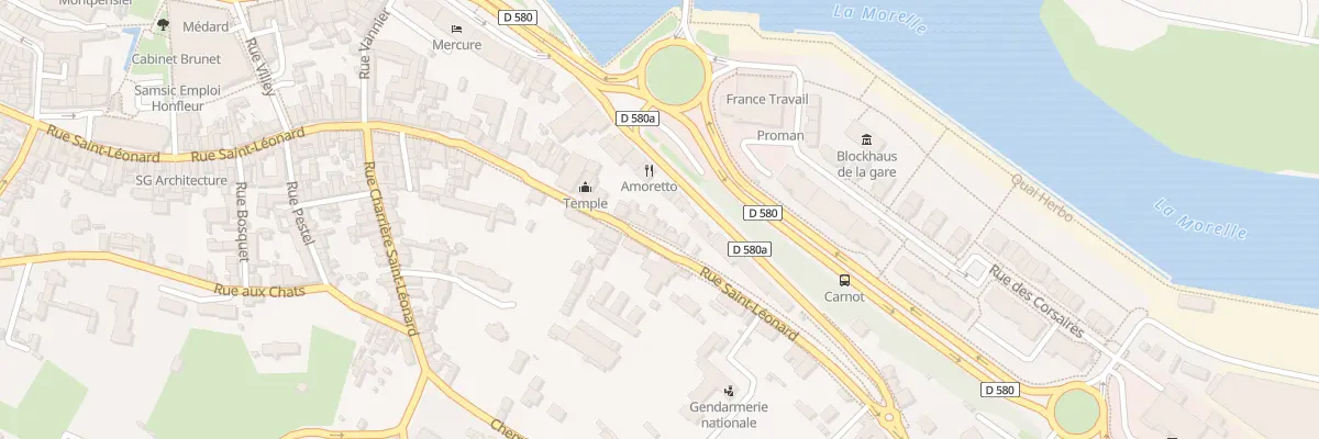 Plan du 95 Rue Saint-Léonard à Honfleur