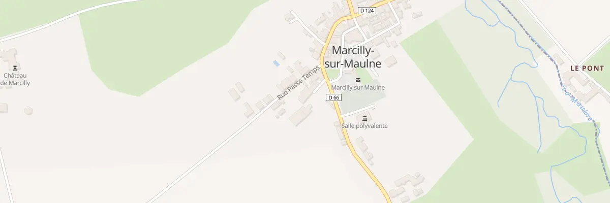 Plan du 1 Rue Croix Blanche à Marcilly-sur-Maulne