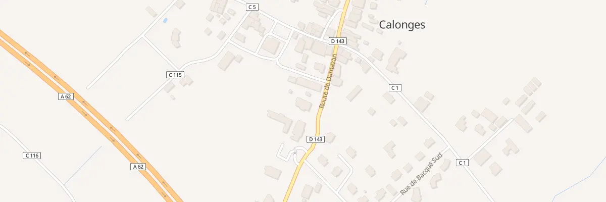 Plan du 110 Rte de Damazan à Calonges