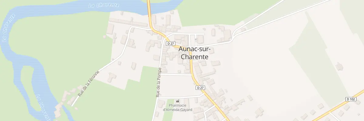 Plan du 28A Rue de la Charente à Aunac-sur-Charente