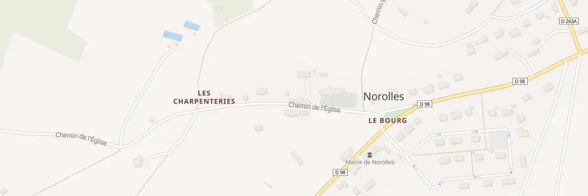 Plan du 190 Chem de l’Église à Norolles
