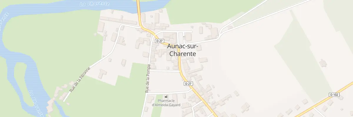 Plan du 28 Rue de la Charente à Aunac-sur-Charente