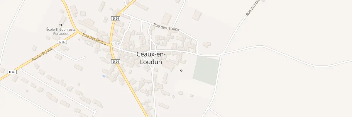 Plan du 4 Rue du Stade à Ceaux-en-Loudun
