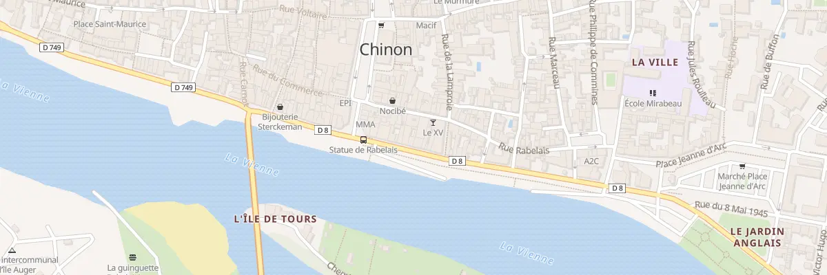 Plan du 56 Quai Jeanne d’Arc à Chinon