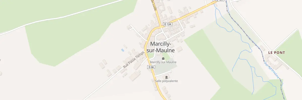 Plan du 9 Pl de l’Eglise à Marcilly-sur-Maulne