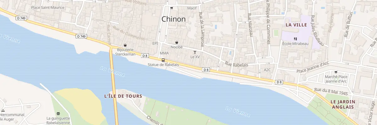 Plan du 58 Quai Jeanne d’Arc à Chinon