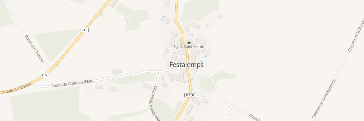 Plan du 296 Rue Saint-Martin à Saint Privat en Périgord