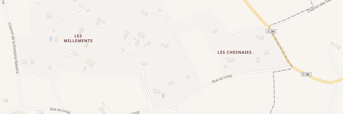 Plan du 1865 Rue au Loup à Manneville-la-Pipard