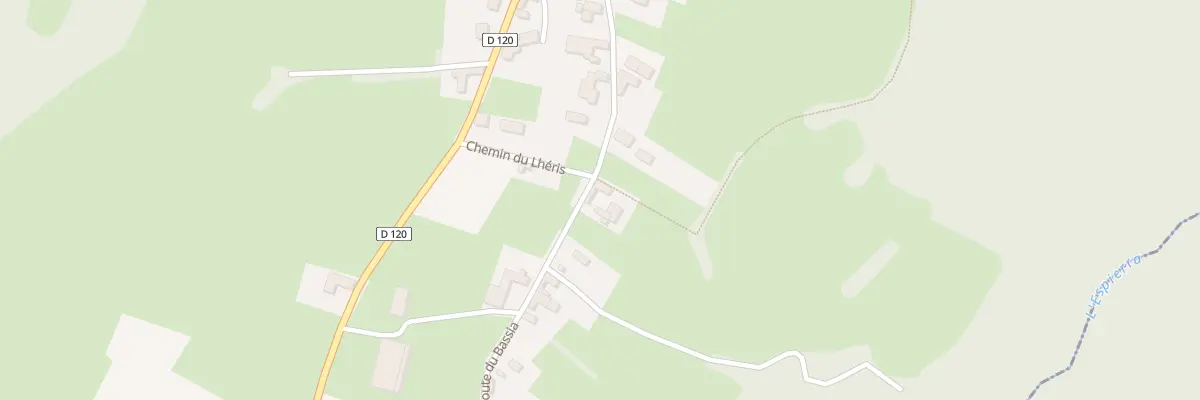 Plan du 23 Rte du Bassia à Chelle-Spou