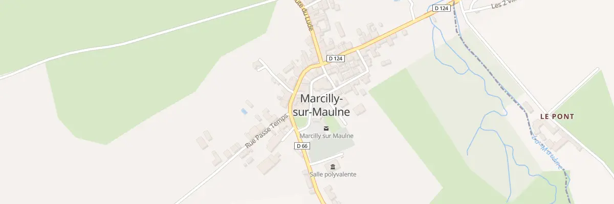 Plan du 5 Pl de l’Eglise à Marcilly-sur-Maulne