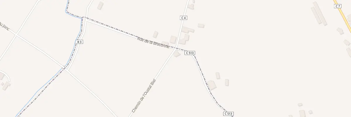 Plan du 736 Chem de l’Oustal Biel à Calonges