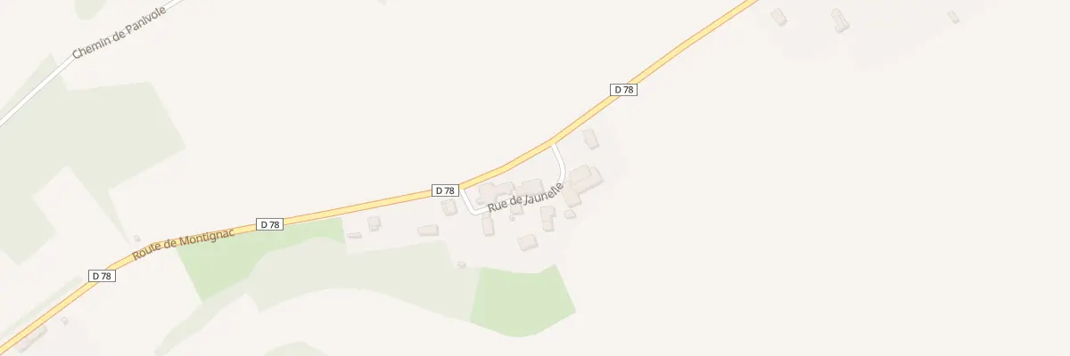 Plan du 70 Rue de Jaunelie à Palluaud
