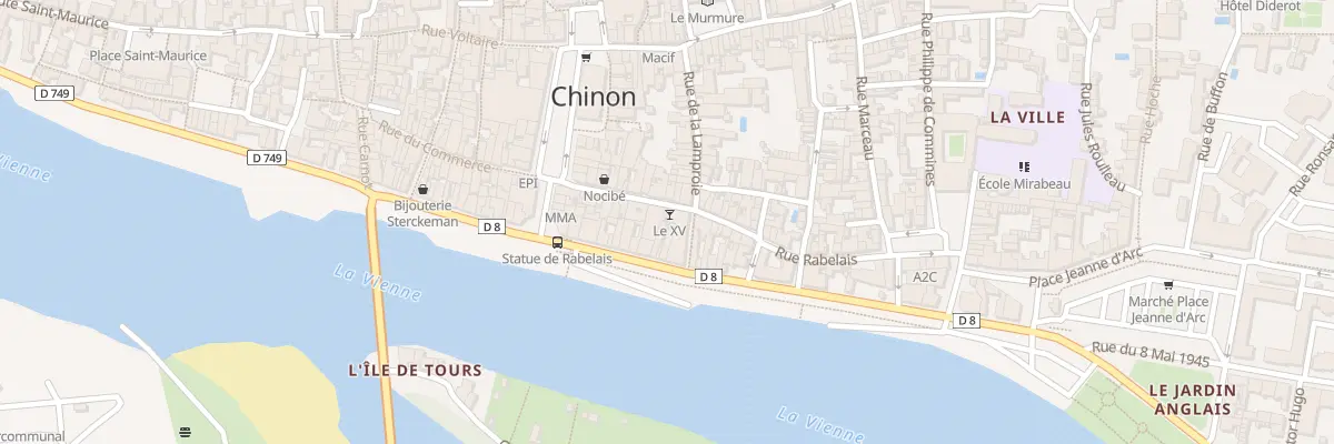 Plan du 62 Quai Jeanne d’Arc à Chinon
