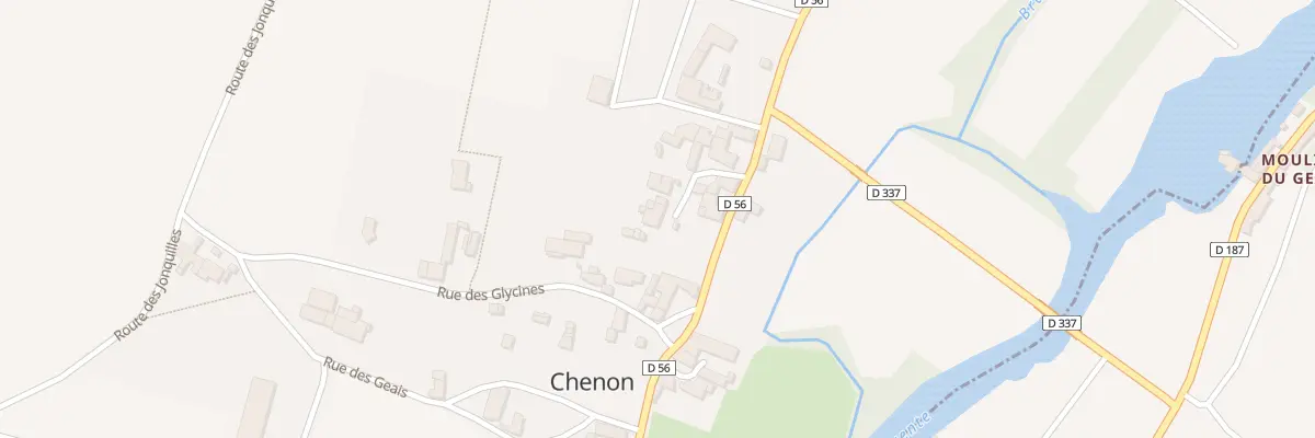 Plan du 6 Imp des Cajets à Chenon