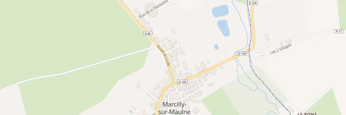 Plan du 11 Rte du Lude à Marcilly-sur-Maulne