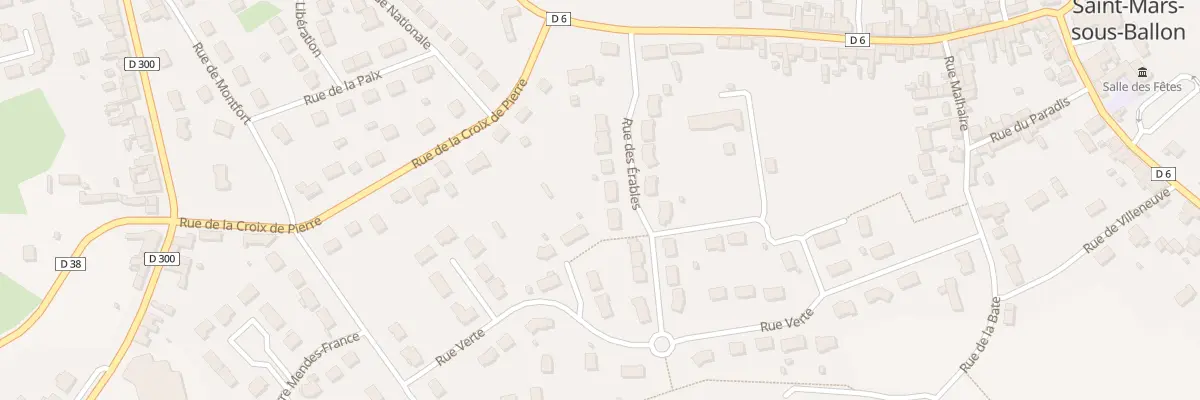 Plan du 10 Rue des Erables à Ballon-Saint Mars