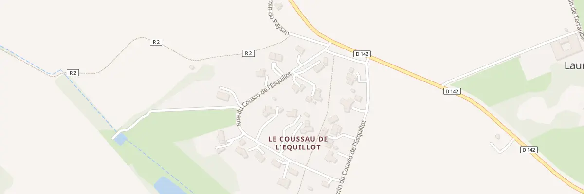 Plan du 570 Rue du Cousso de l’Esquillot à Lauraët