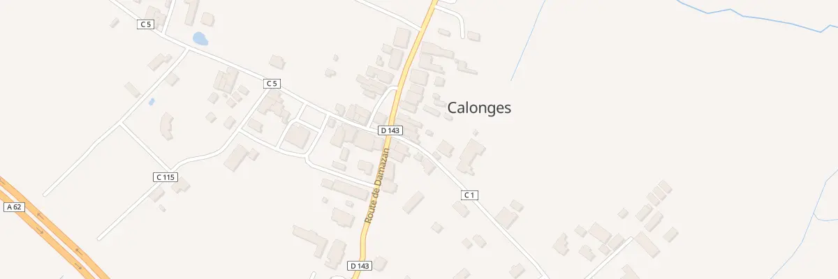 Plan du 25 Rte de Villeton à Calonges