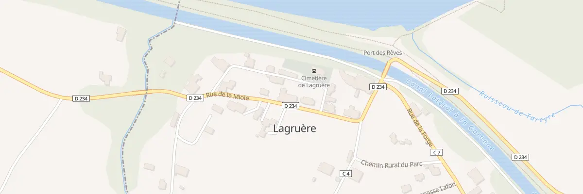 Plan du 49 Au Bourg à Lagruère