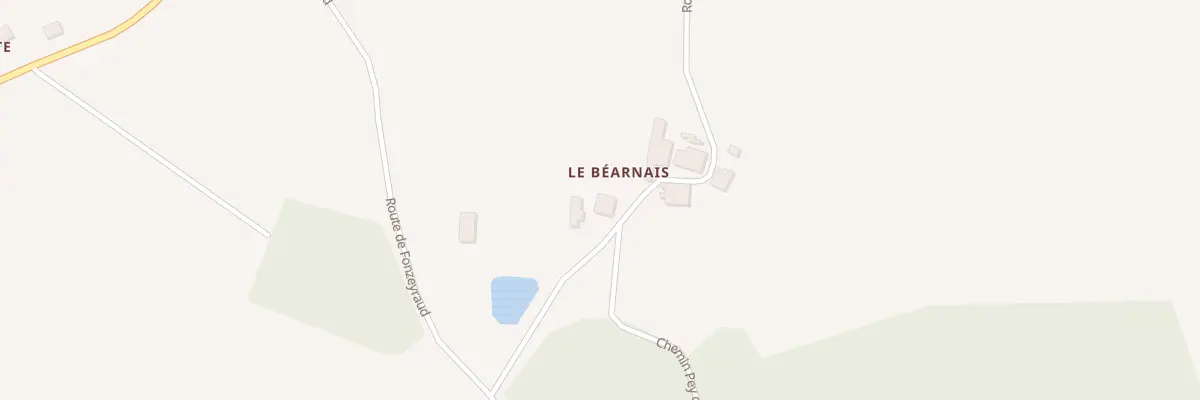 Plan du 338 Rte du Bearnais à Saint Privat en Périgord