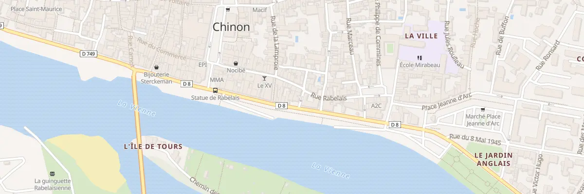 Plan du 72 Quai Jeanne d’Arc à Chinon