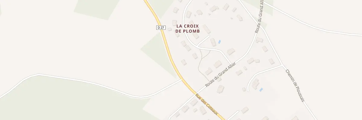 Plan du 3 La Croix de Plomb à Voulon