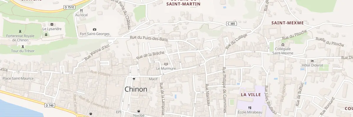 Plan du 4 Rue de l’Ours à Chinon