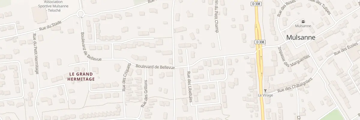 Plan du 1 Imp des Libellules à Mulsanne
