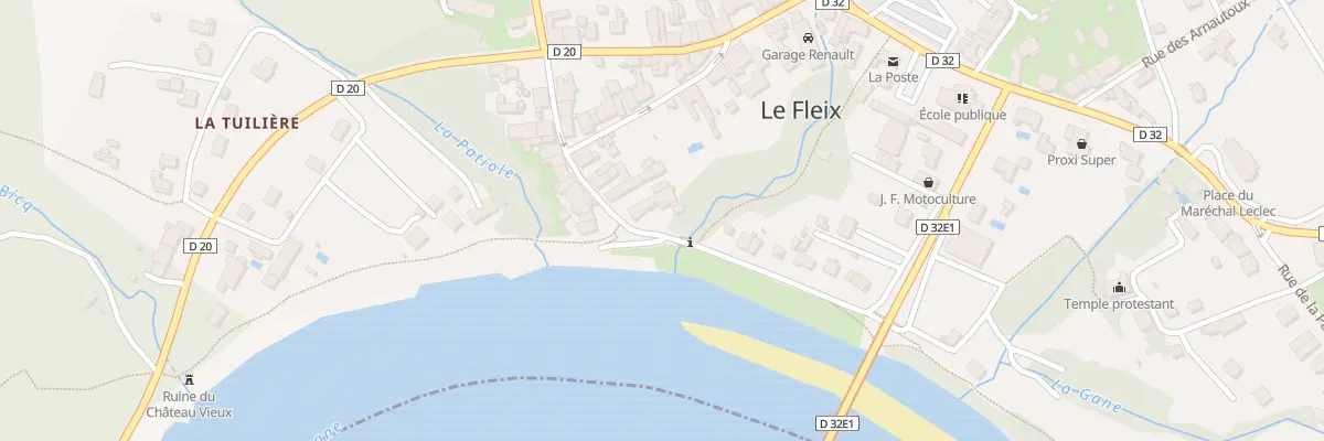 Plan du 195 Rue du Port et des Canons au Fleix