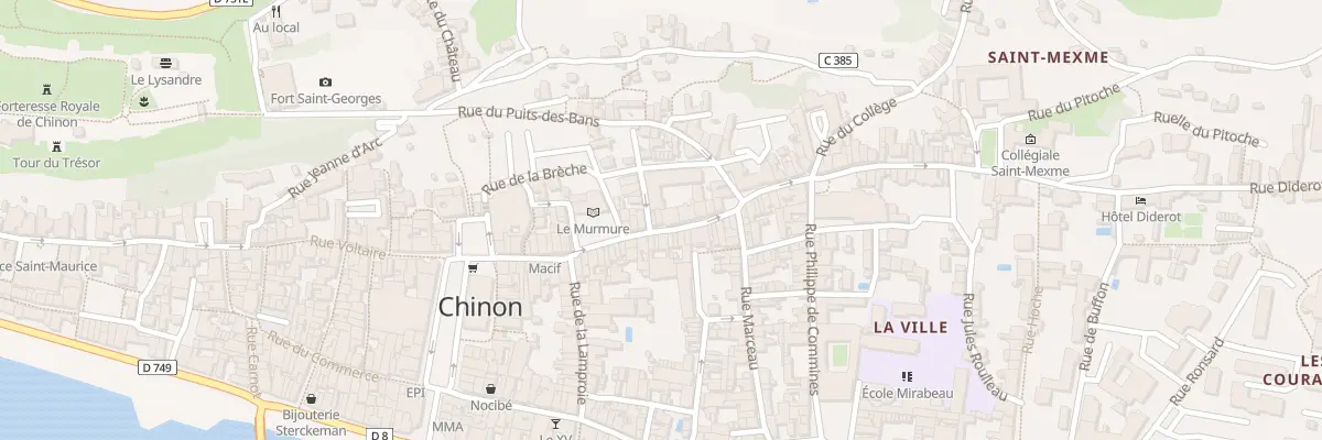 Plan du 32 Rue Jean Jacques Rousseau à Chinon